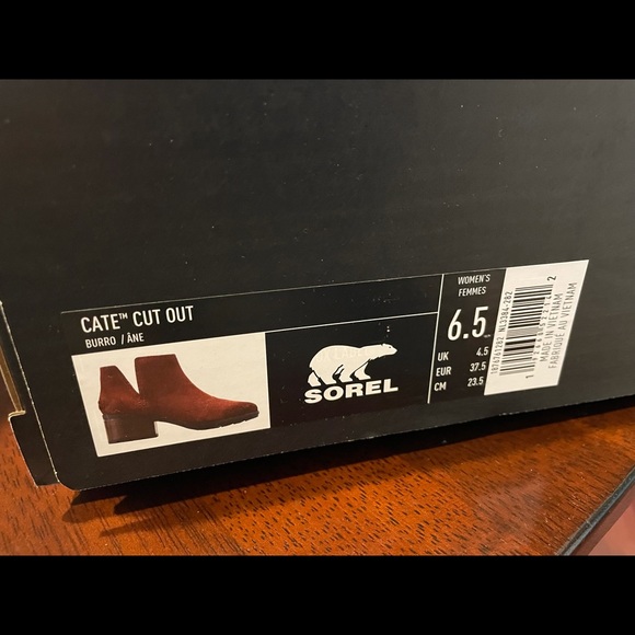 NIB Sorel Cate Cut Out Bootie in Burro, 6.5 - Picture 3 of 7